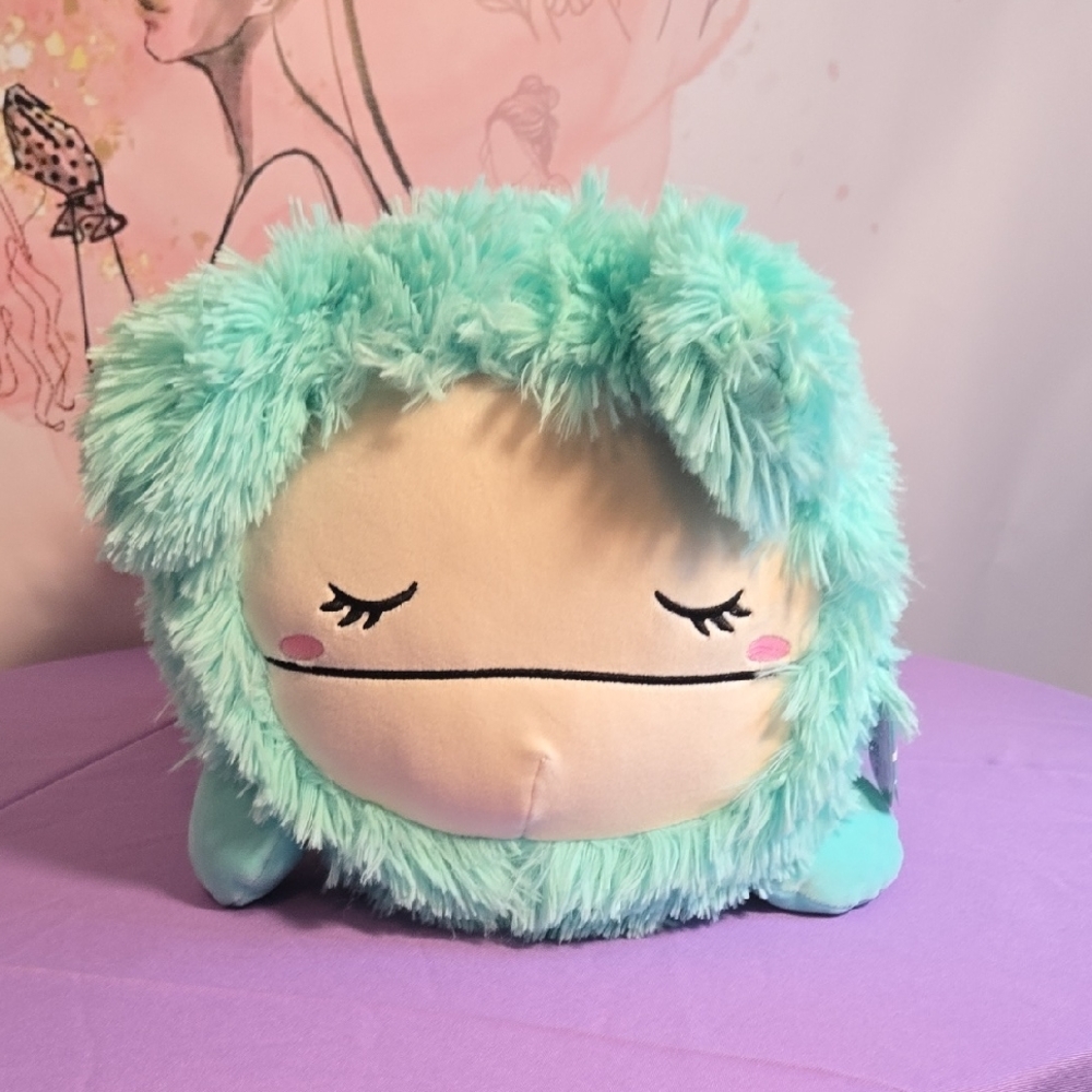 Squishmallows Aqua and Gray Plush